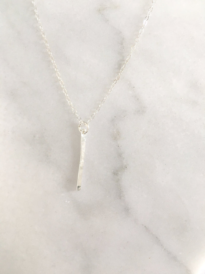 vertical bar necklace