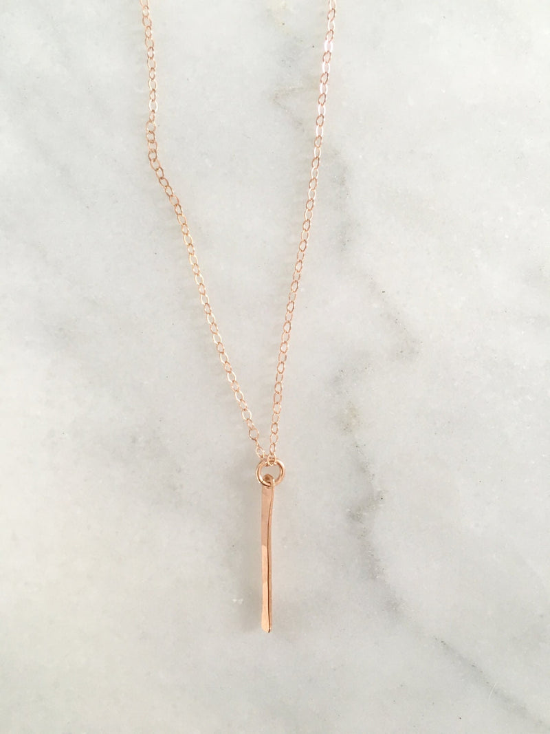 vertical bar necklace