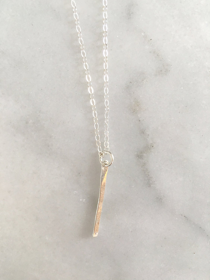 vertical bar necklace