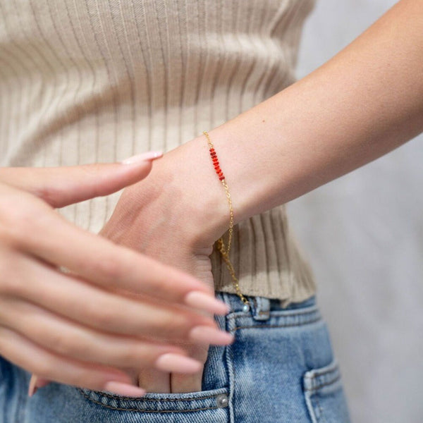 red coral bracelet