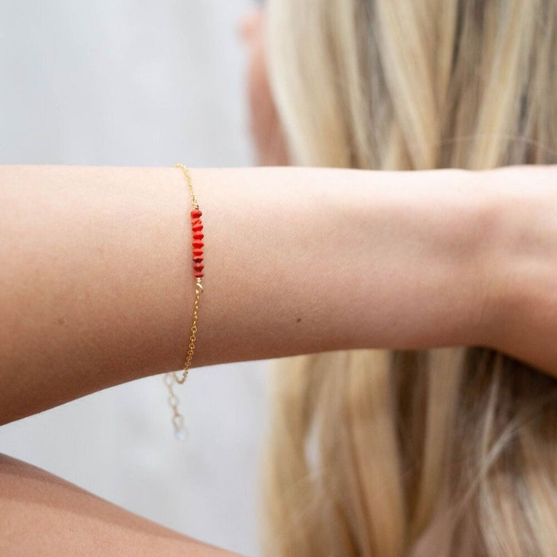 red coral bracelet