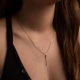 vertical bar necklace