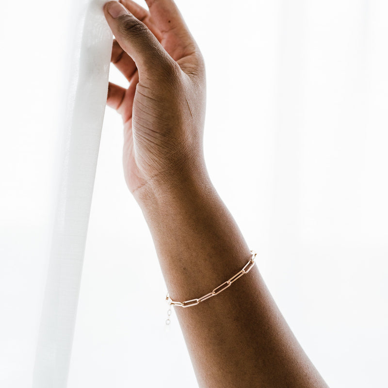 paperclip chain bracelet