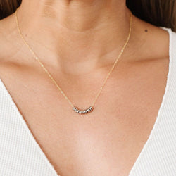silver strung necklace