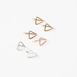 triangle pin earring